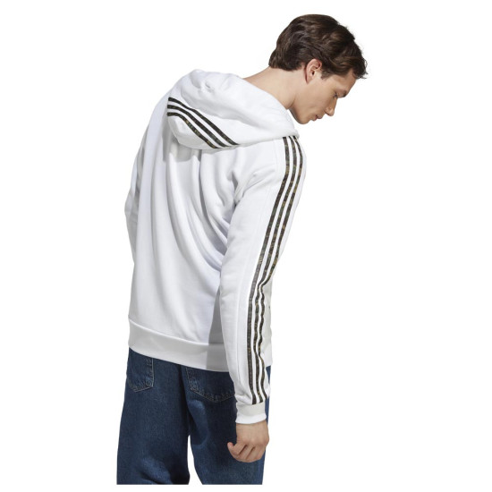 Adidas Ανδρική ζακέτα Essentials French Terry 3-Stripes Full-Zip Hoodie Adidas Ανδρική ζακέτα Essentials French Terry 3-Stripes Full-Zip Hoodie